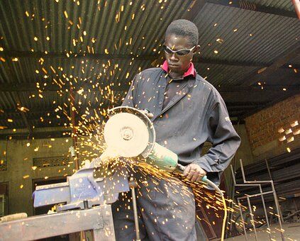 Angle Grinder, Work, Sparks, Liability